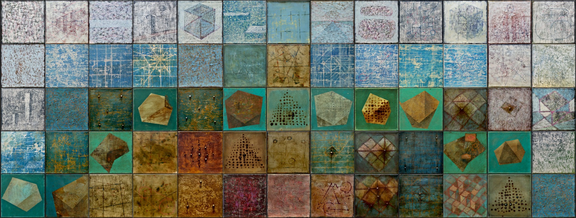 Elements of a greater entirety 2012-2013 30x30cm tempera + oil
