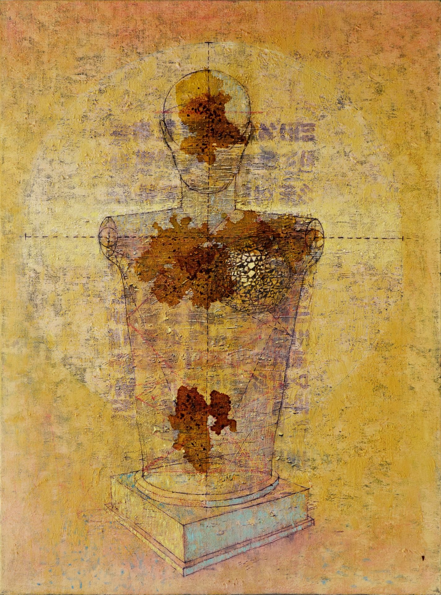 Statue of a mannequin 90x120cm