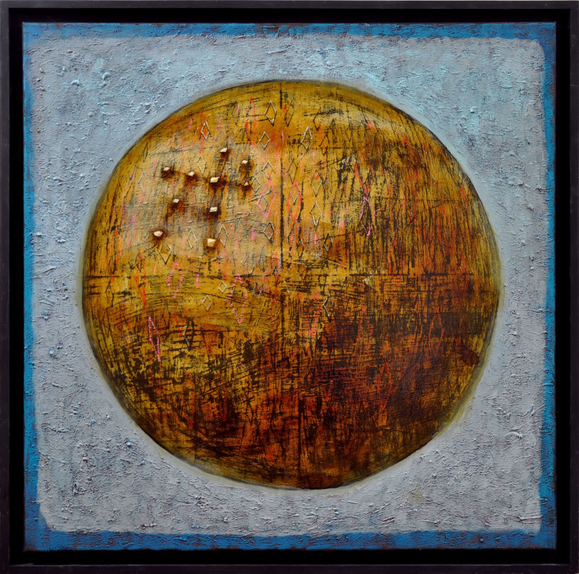 Unknown planet, 95x95cm, 2019