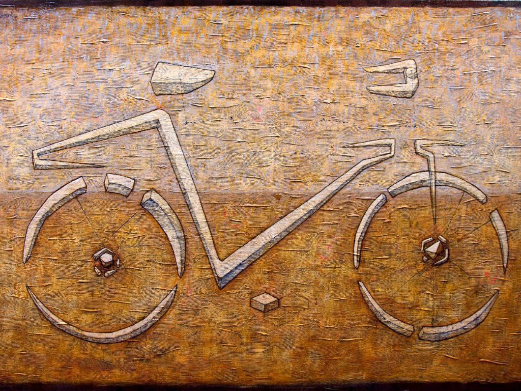 Speeding bike IV, 100x150cm, 2018